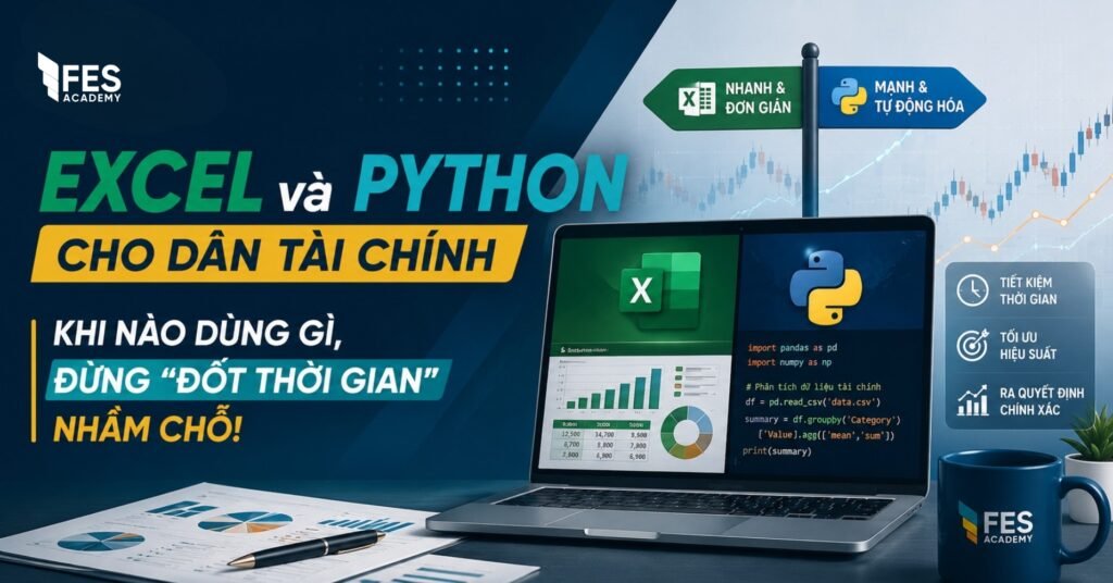 Excel và Python cho dân tài chính: Khi nào dùng gì, đừng “đốt thời gian” nhầm chỗ
